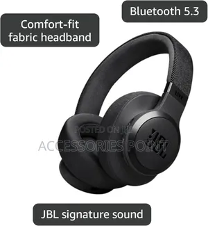 JBL Live 770nc Original Headphones, Anc, 65hrs Play, Blue/Black