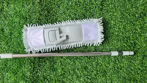 360° Rotating Chenille Dust Mop – High-Absorbent Floor Cleaning Mop