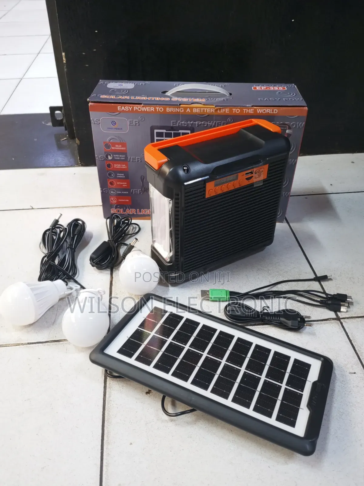 Easy Power 3 Bulb Solar Fm System