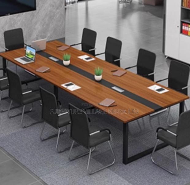 MDF Conference Table With Cable Box - thumbnail 3