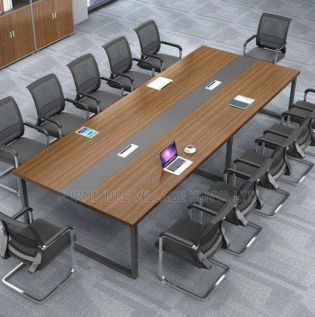 MDF Conference Table With Cable Box - thumbnail 6