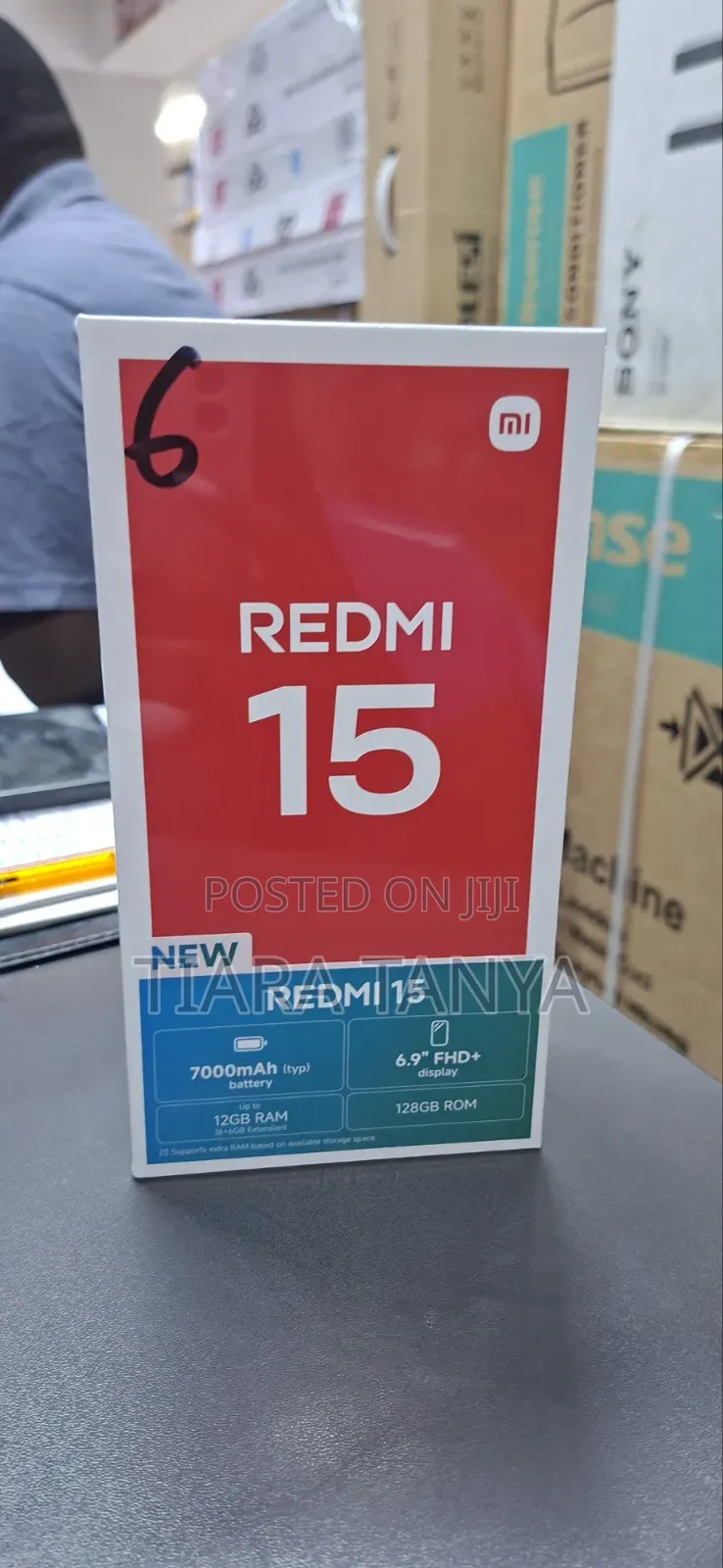 New Xiaomi Redmi 15 128 GB Black