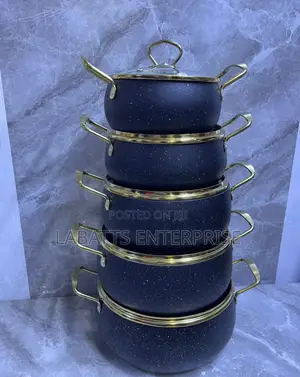 10pcs Amber Granite Cookware Set