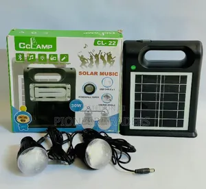 Cclamp Cl-22 Solar Emergency Lamp With 2 Bulbs