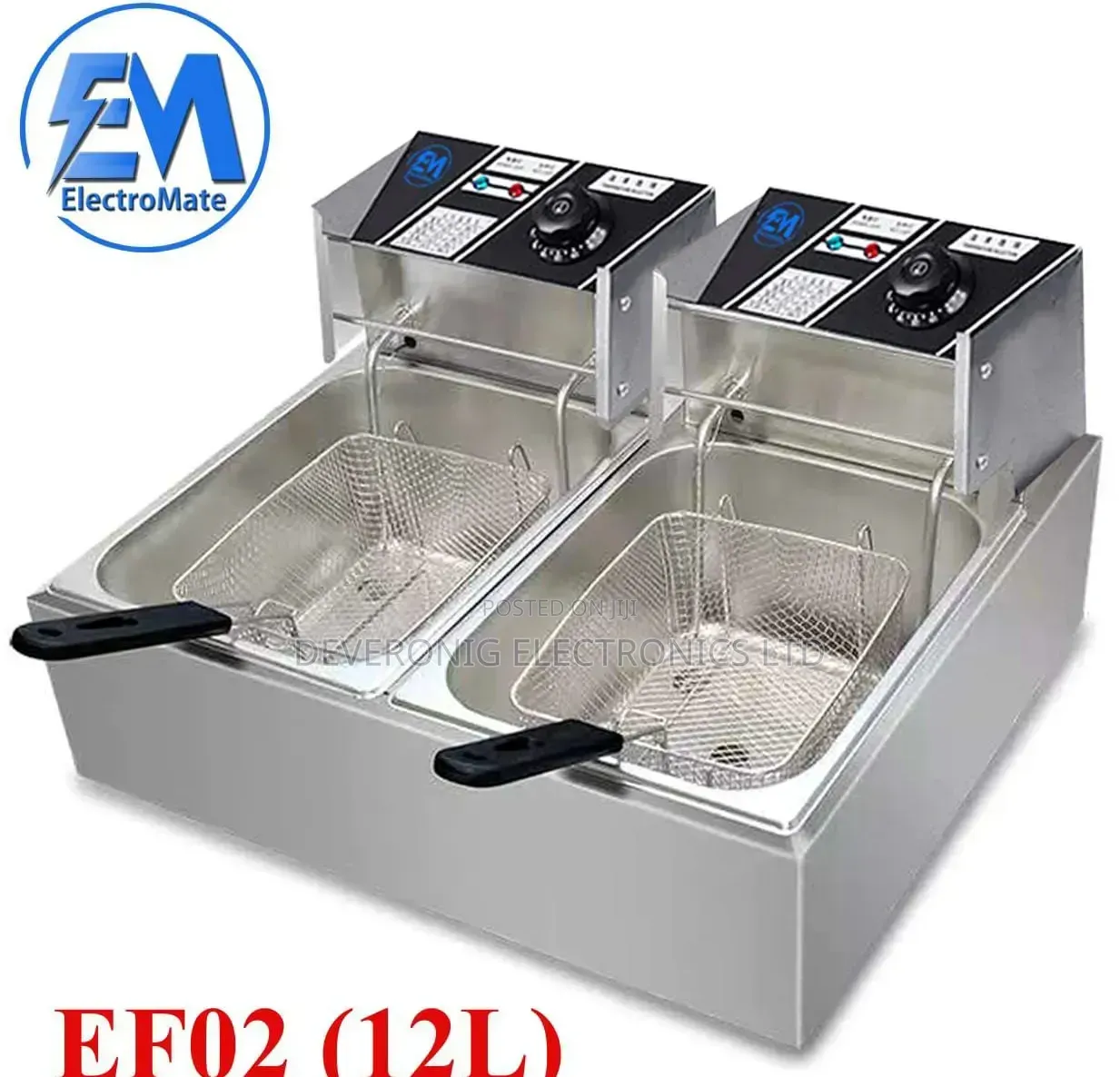 Electromate Double Deep Fryer