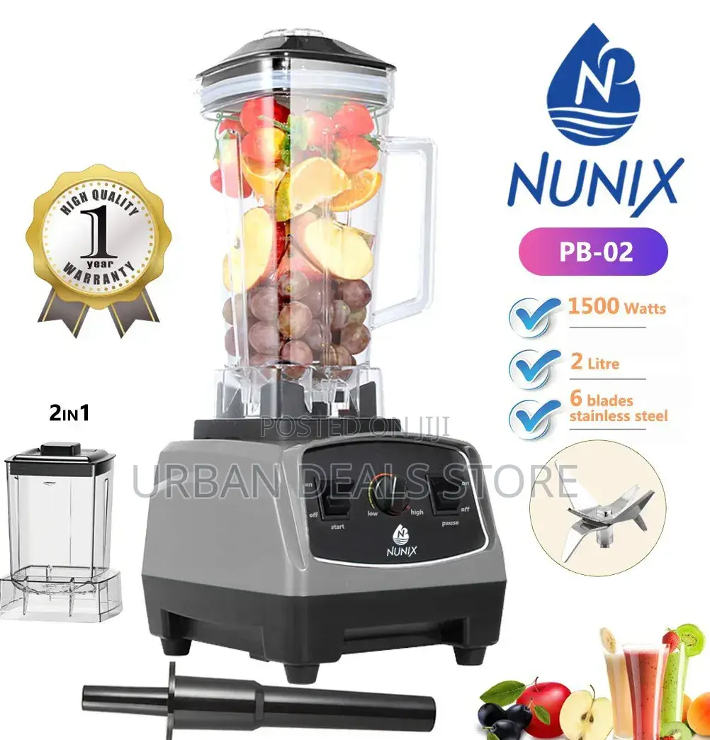 2-in-1 Nunix Commercial Blender