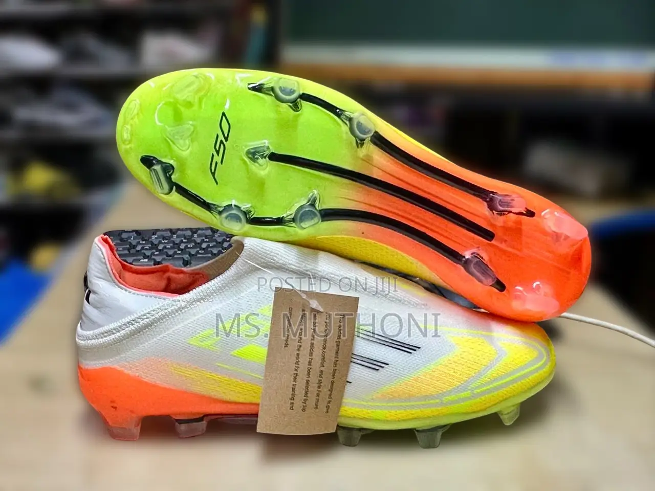 Vibrant Colored Brand New Laceless F50 Cleats Size 38-43