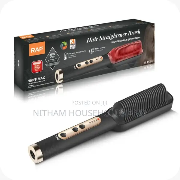 Raf R.412r Grooming Kit – Hair Straightener Brush