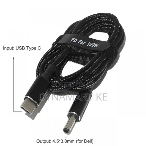 Usb C to Dell 4.5x3.0mm Laptop Cable Dual Chip Pd E-Marker 100w