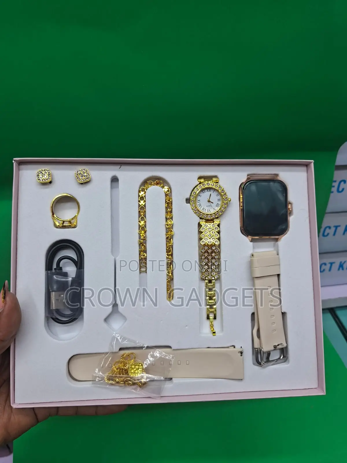 A58 Plus Bluetooth Calling Smartwatch With Luxury Gift Set