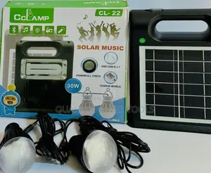 *Cclamp Cl-22 Solar Emergency Lamp With 2 Bulbs*