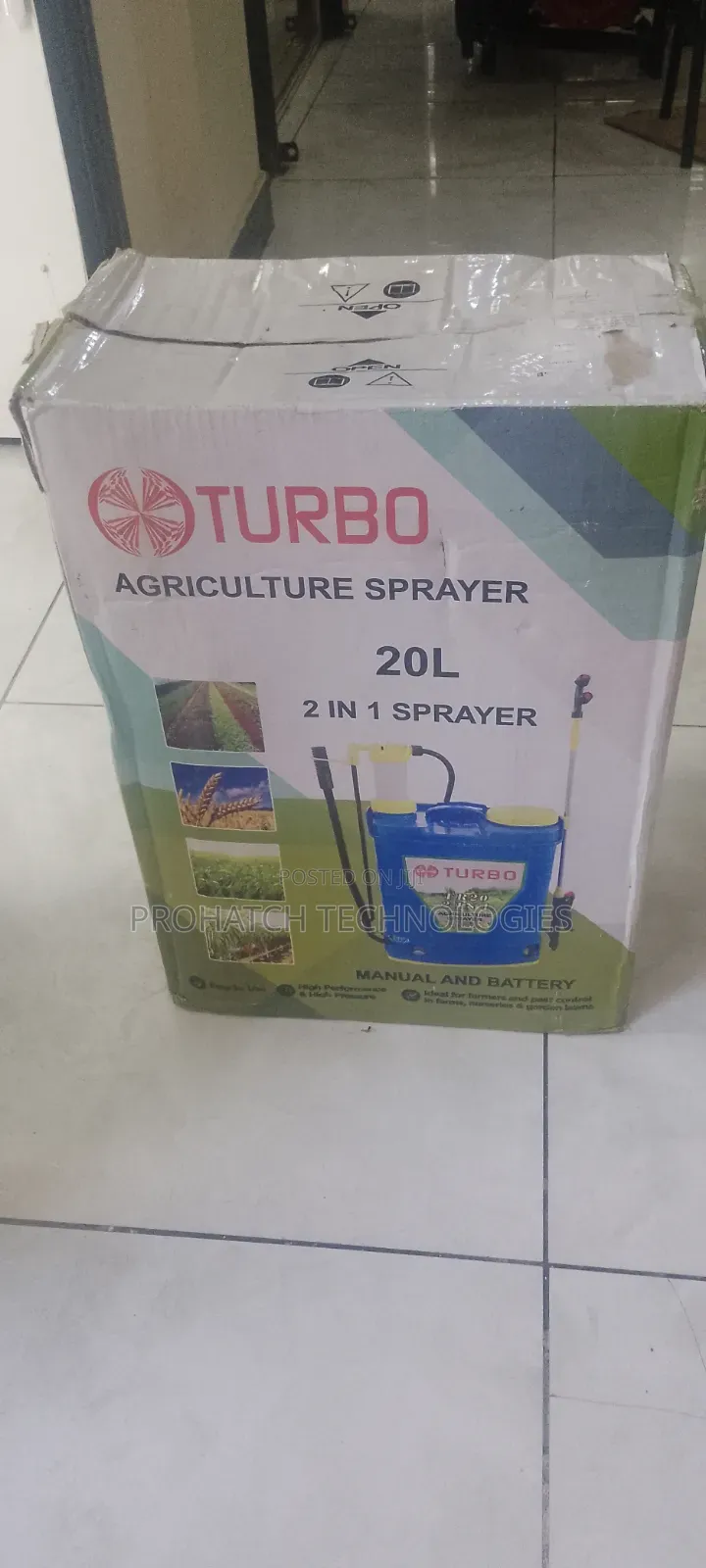 Agriculture Turbo Knapsack Sprayer 20litres