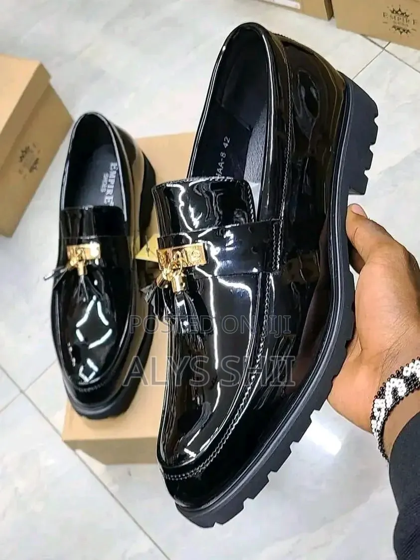 Men Wetlook Official Shoes