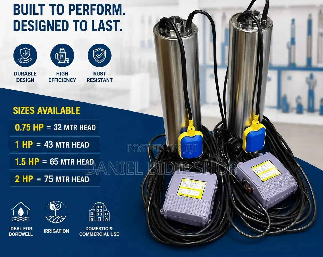 Canam Submersible Pump 1hp