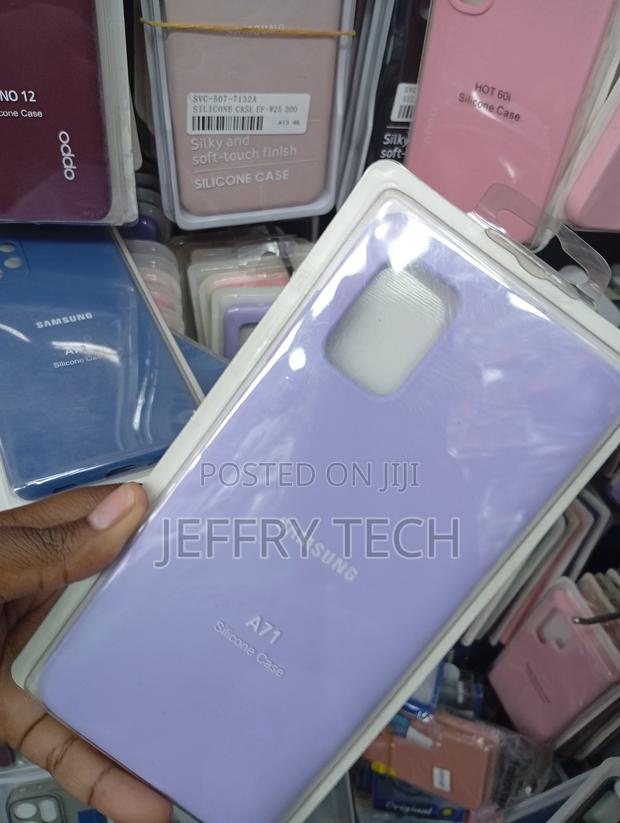 Samsung Galaxy A71 Lavender Purple Silicone Case - thumbnail 2
