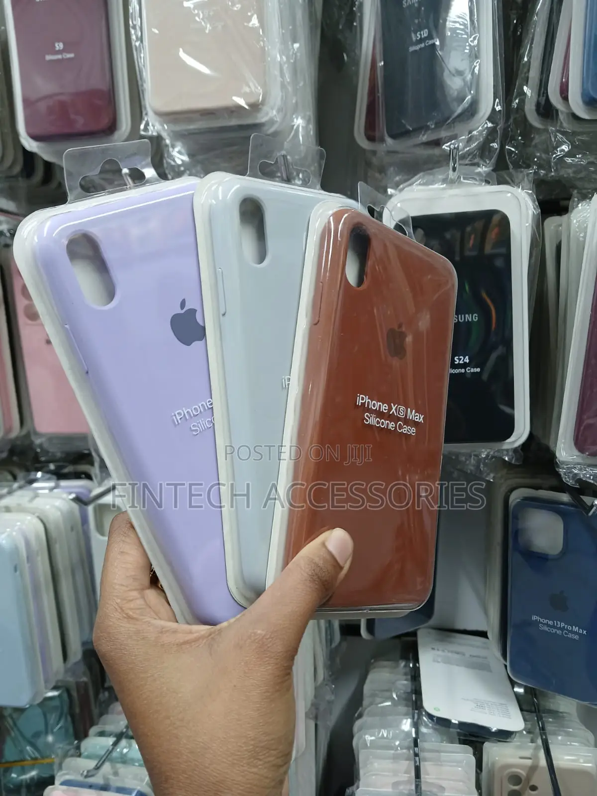 iPhone X Liquid Silicone Cover Purple Shockproof Antiscratch Back Case