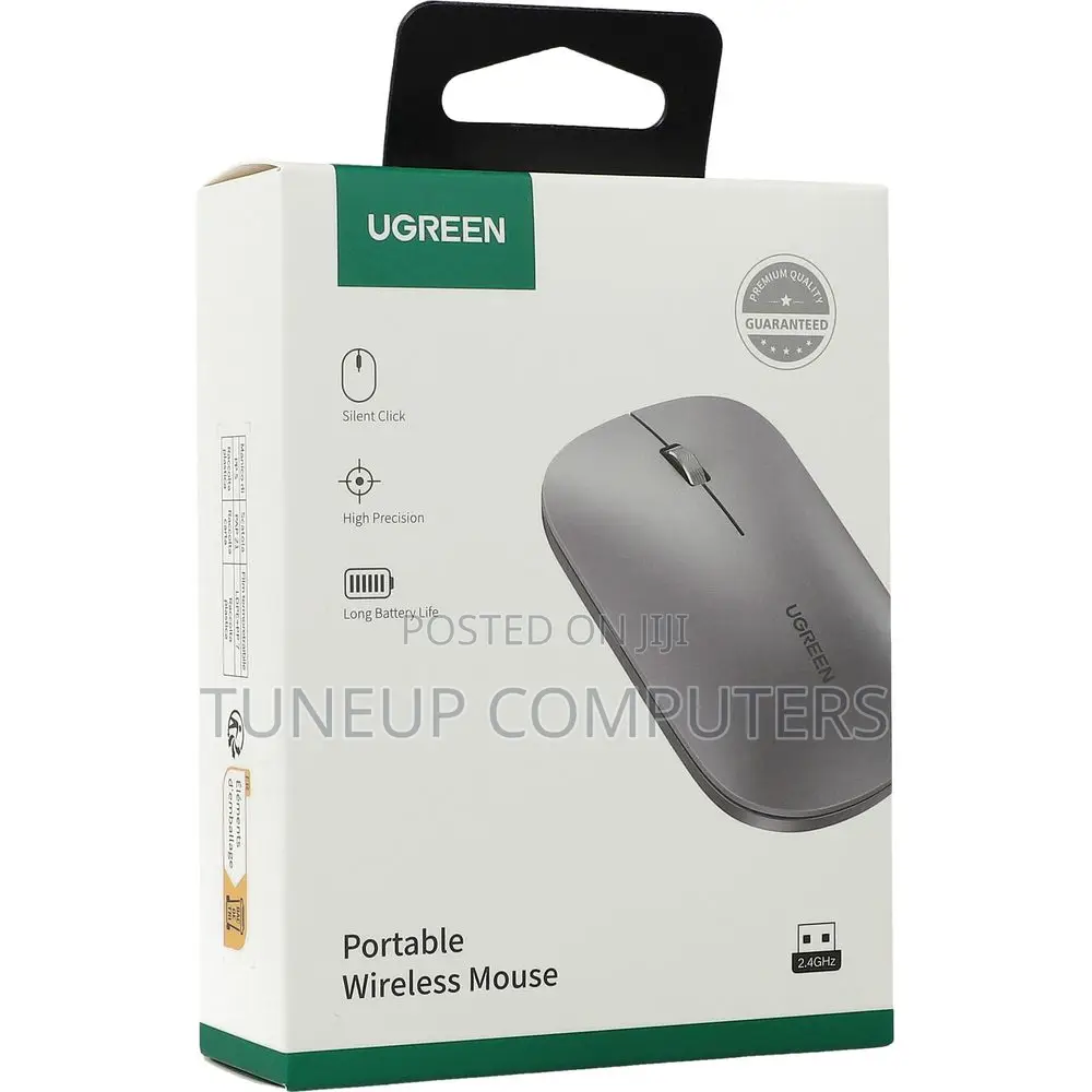 Ugreen Mu001 Portable Wireless Mouse (Green)