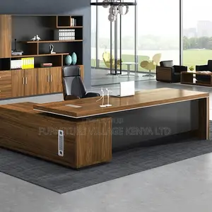 1.8m L-Shaped Wooden Office Desk With Drawers