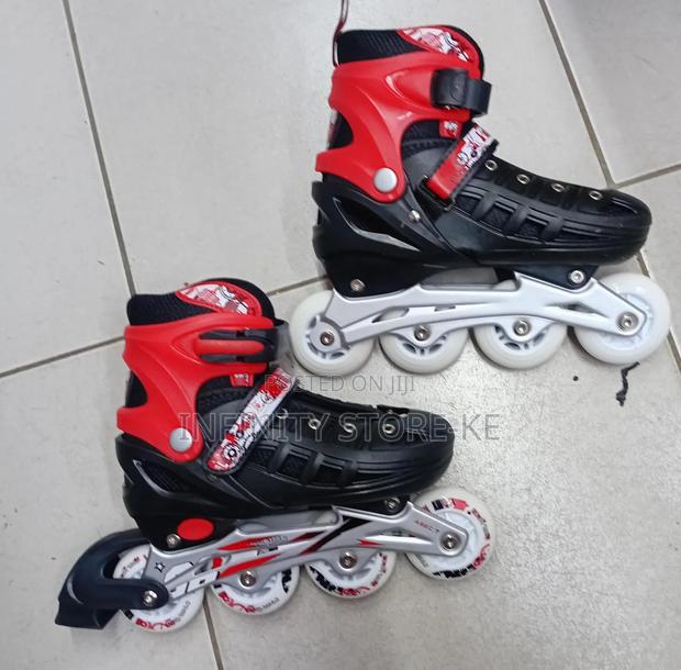 4 Wheels Rubber Skates/Rubber Wheels Skates - thumbnail 2