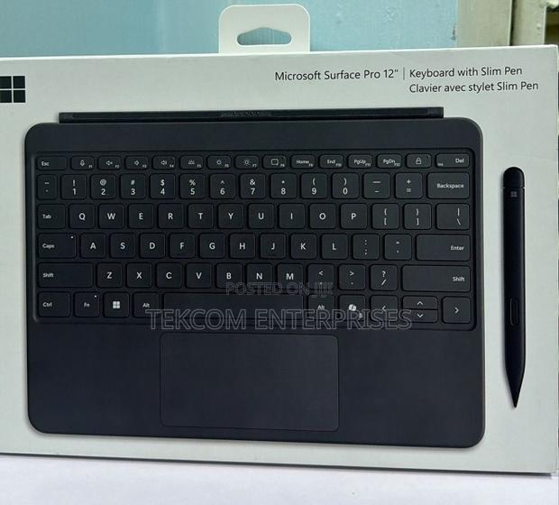 Microsoft Surface Pro Keyboard 12 With Pen, Backlit Black