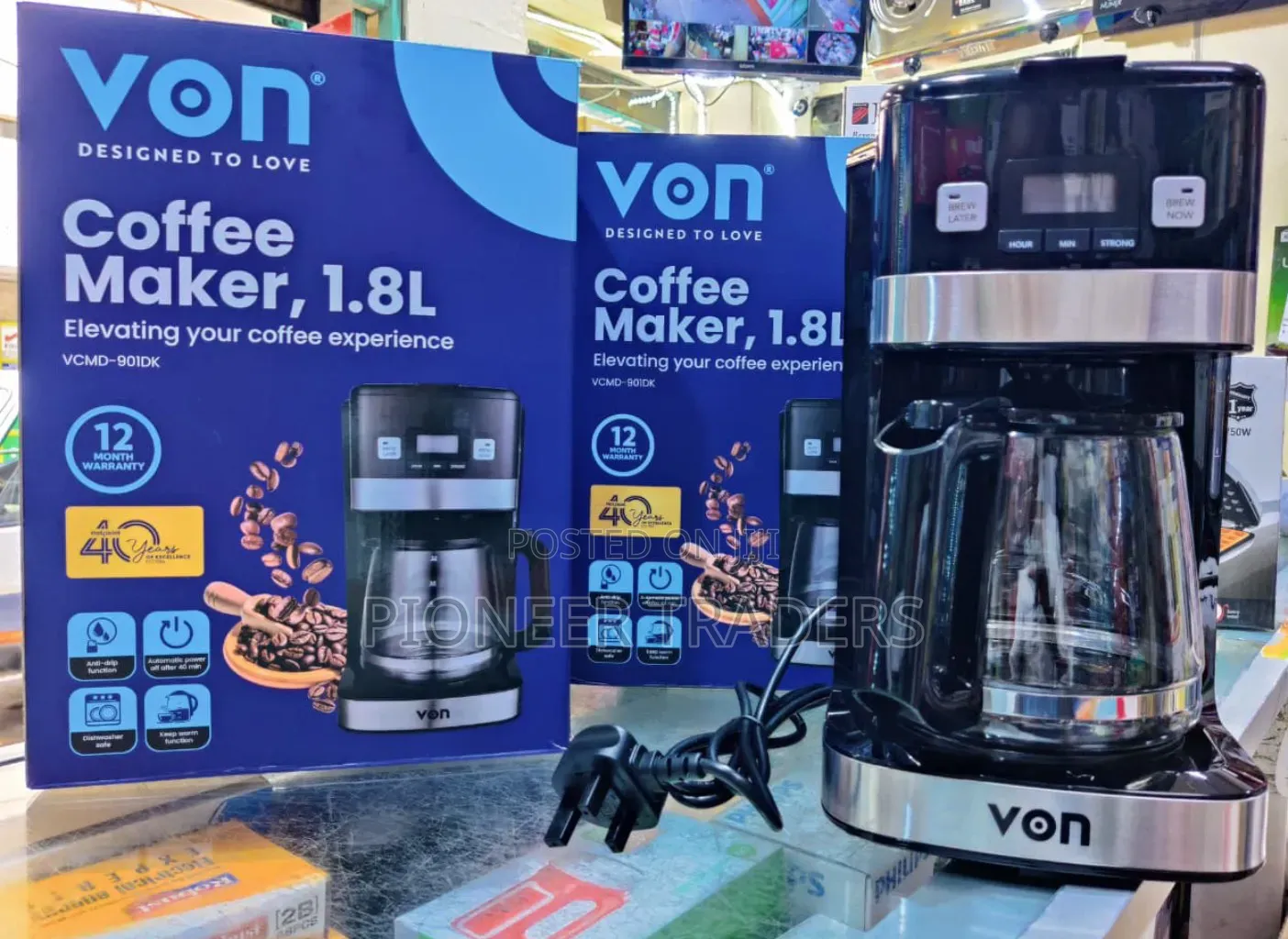 Von Coffee Maker Digital Black