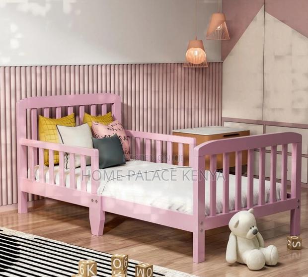 Kids Bed: Cute Pink Princess Toddler Bed