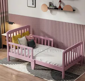 Kids Bed: Cute Pink Princess Toddler Bed
