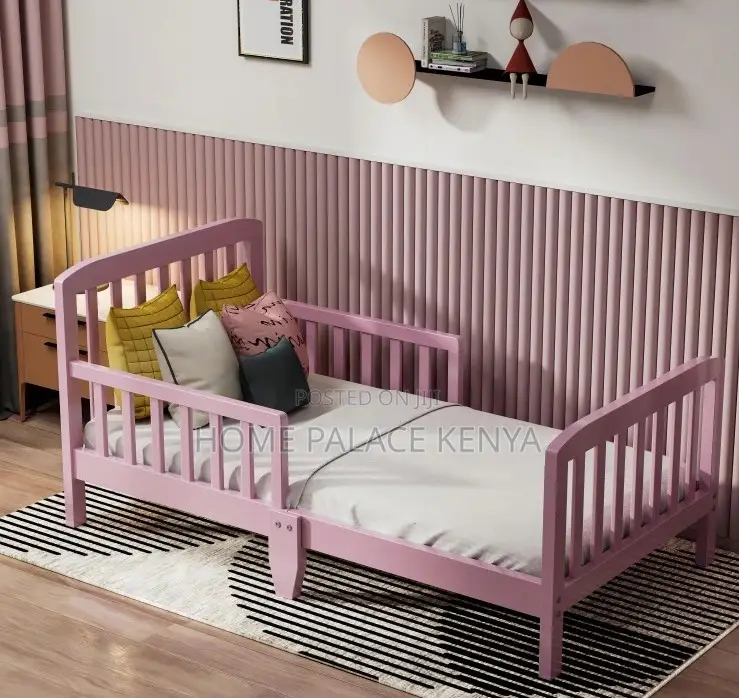 Kids Bed: Cute Pink Princess Toddler Bed