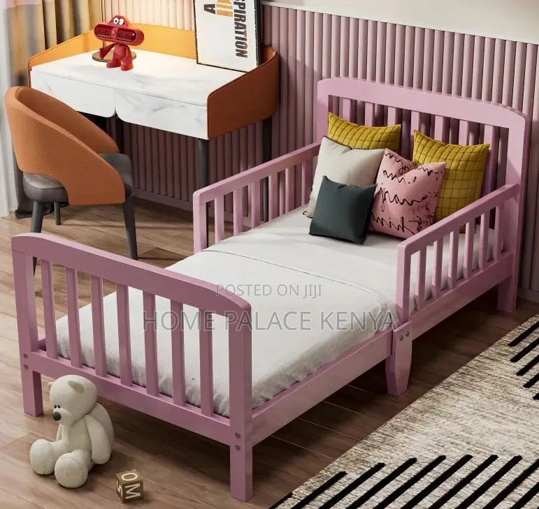 Kids Bed: Cute Pink Princess Toddler Bed