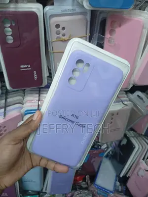 Oppo A16brand-New Purple Silicone Phone Case