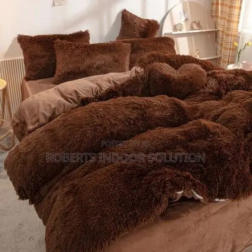 Luxury Designs Velvet Plush Fluffy Duvet Set