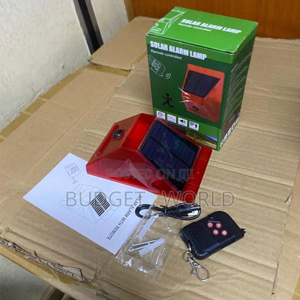 High-Power Solar Alarm System With Flashing Strobe Light