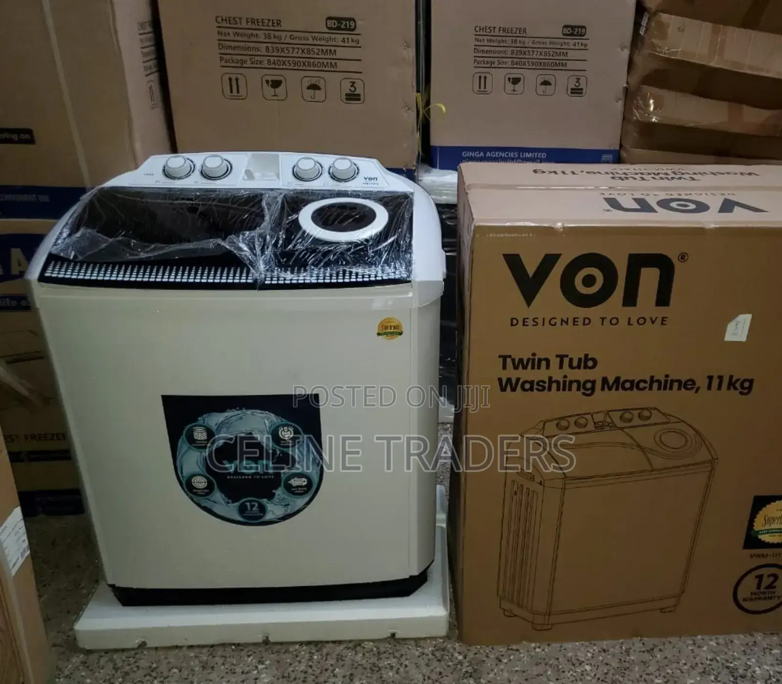 Von 11kgs Twin Tub Washing Machine