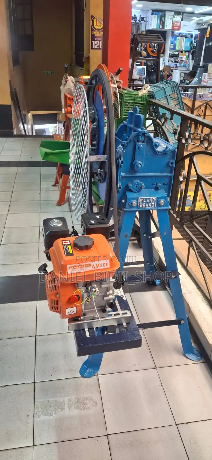 3blade Animal Feed Chaff Cutter Machine With 7.5hp Petrol Engine