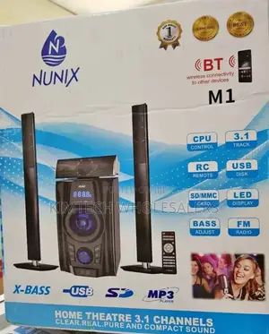 Nunix 3.1ch Nu- M1 Home Theater Speaker System