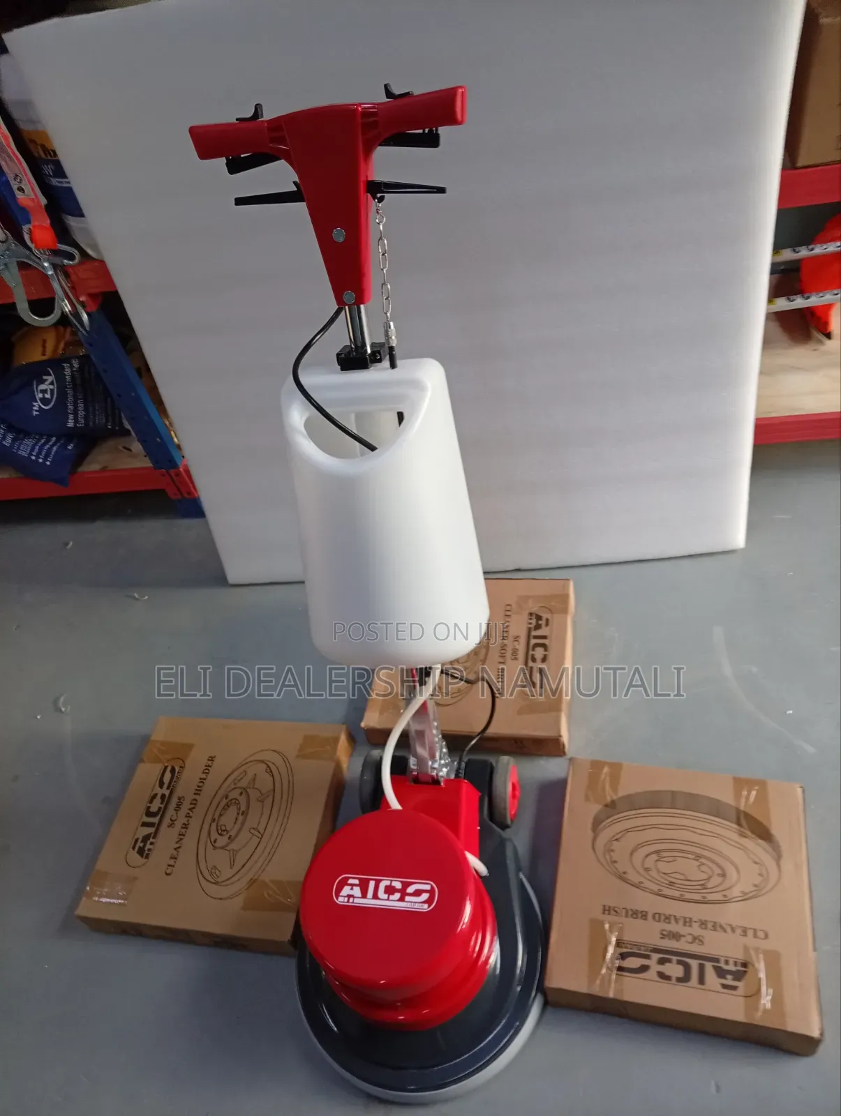 Aico Industrial Floor Cleaning Machine 1100w With 3 Brush Attachments