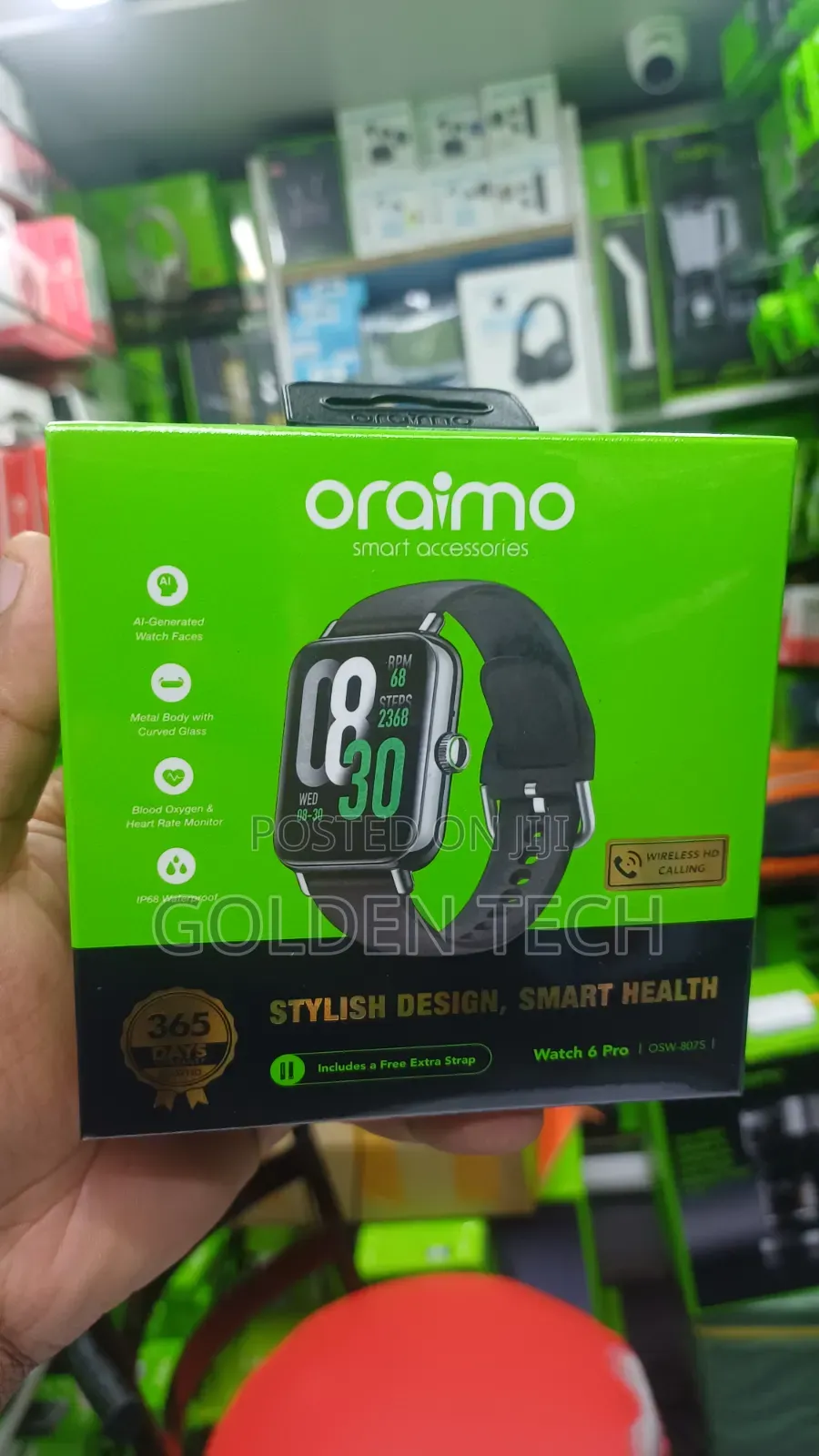 Oraimo Watch 6 Pro Fitness Smart Watch Heart Rate Spo2 Monitor