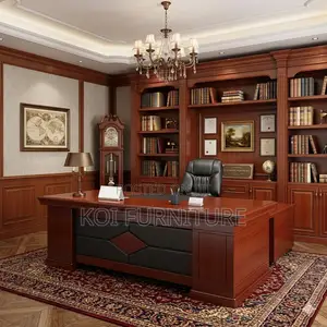 Office Desk; 1.4 Meters Mahogany Executive Supremacy Desk