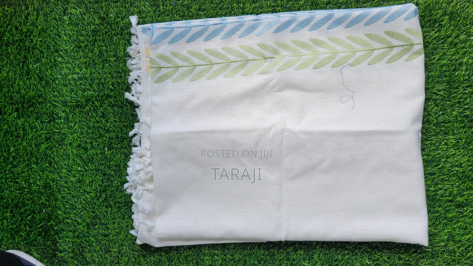 Luxury Embroidered Cotton Tableclothboho Chic Table Cover With Tassels