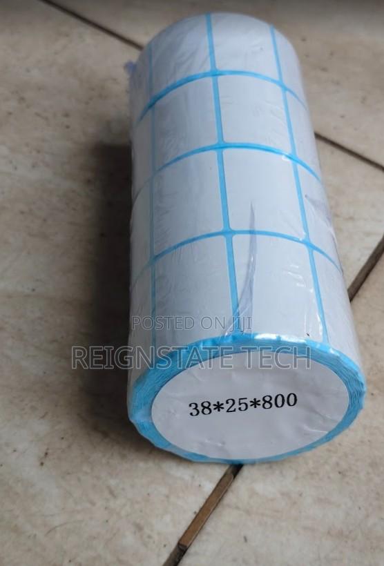 38*25*800mm Barcode Label Stickers