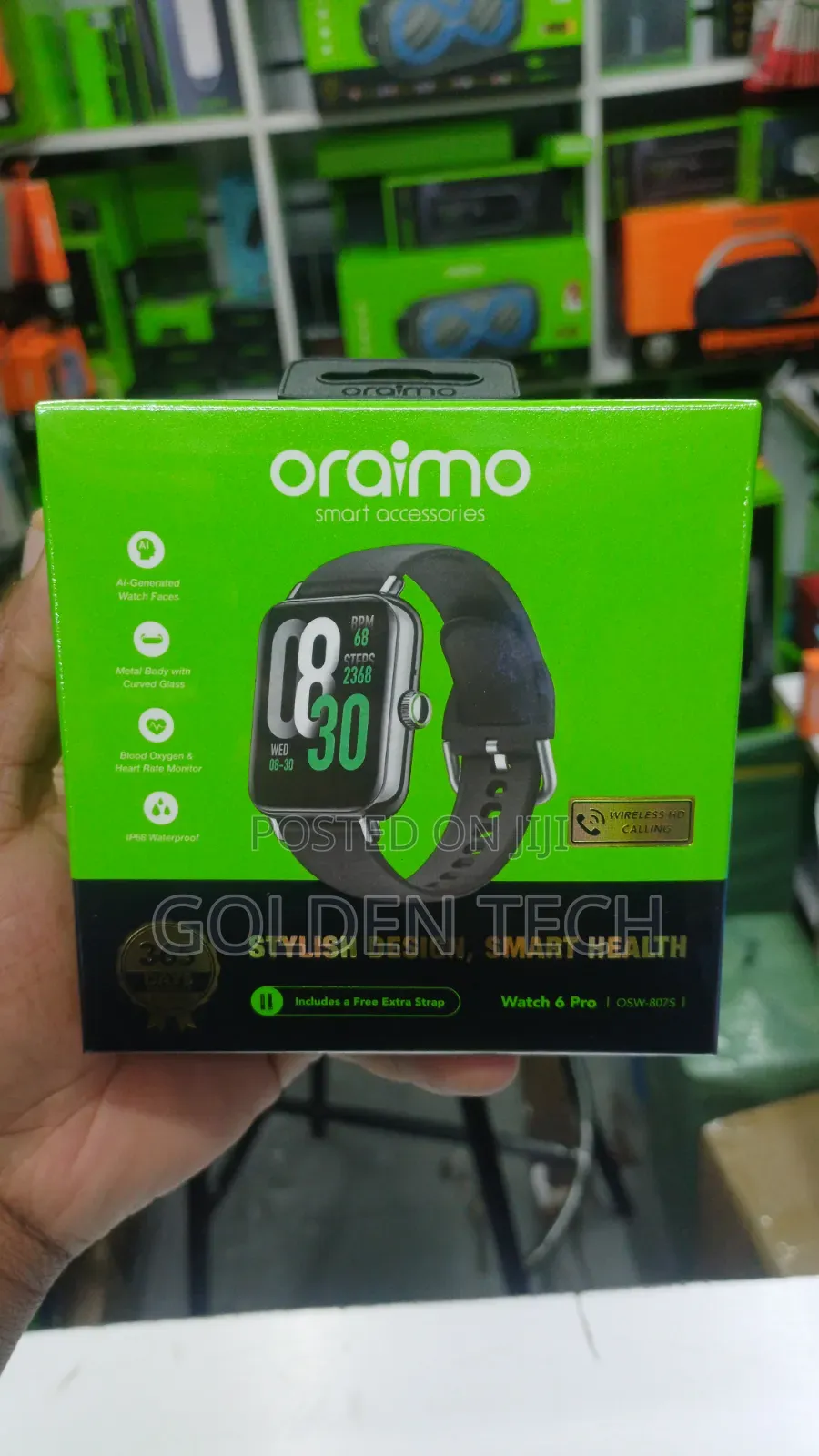 Oraimo Watch 6 Pro Ai Watch Faces Smartwatch 100+ Sports Modes