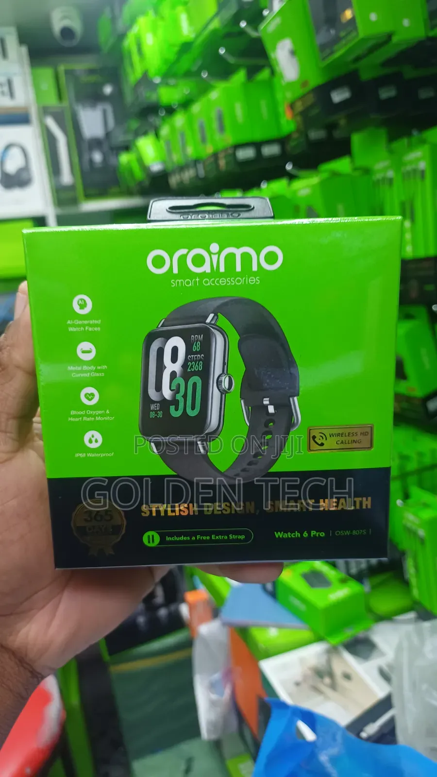 Oraimo Watch 6 Pro Ai Watch Faces Smartwatch 100+ Sports Modes