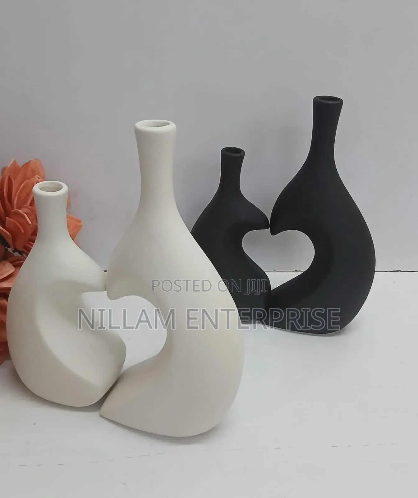 2 in 1 Deco Heart Shaped Flower Vase