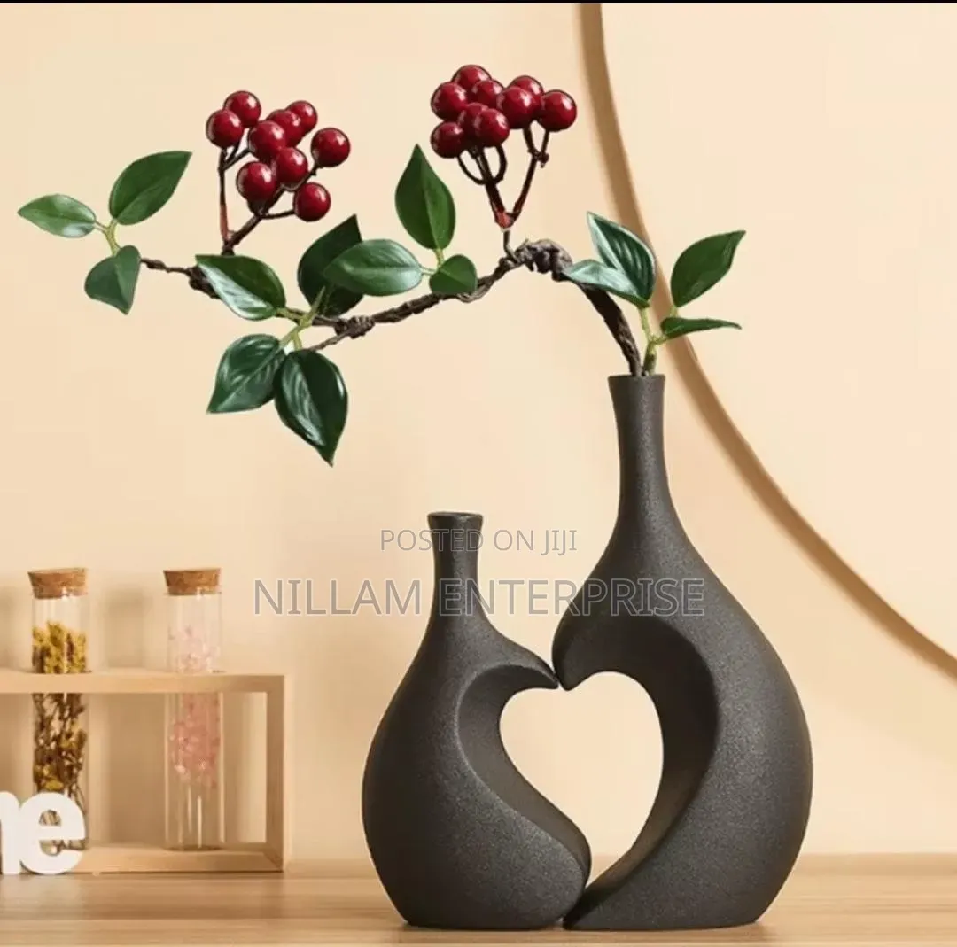 2 in 1 Deco Heart Shaped Flower Vase