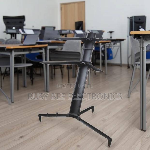 Black Aluminum Alloy Durable Double Keyboard Stand - thumbnail 3
