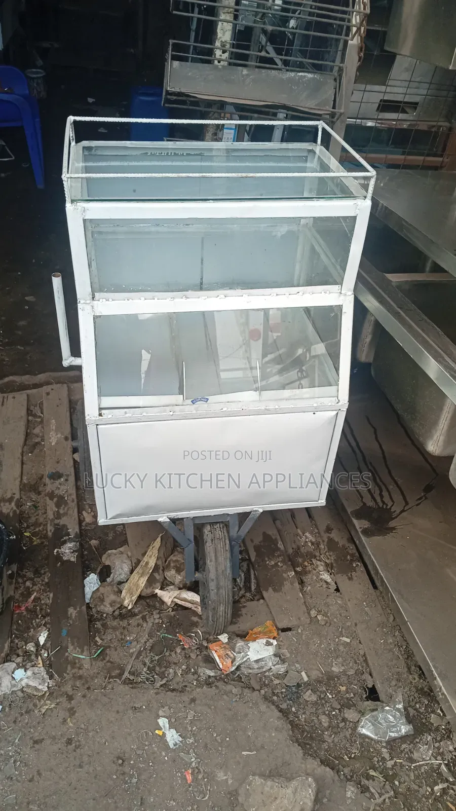 Heavy Duty Double Decker Eggs Sausage and Smoki Trolley.