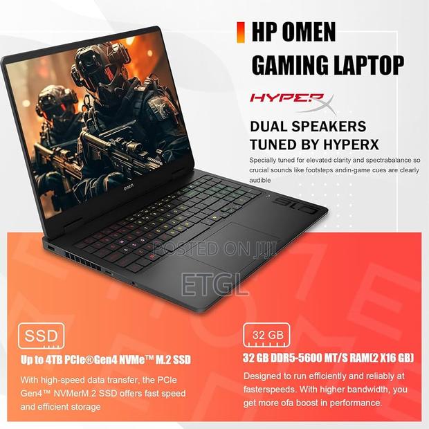 New Laptop HP Omen 16 8GB Intel Core Ultra 7 SSD 1T - thumbnail 3