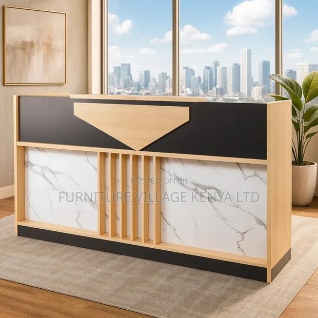 1.8m Modern Wooden Office Front Counter - thumbnail 3