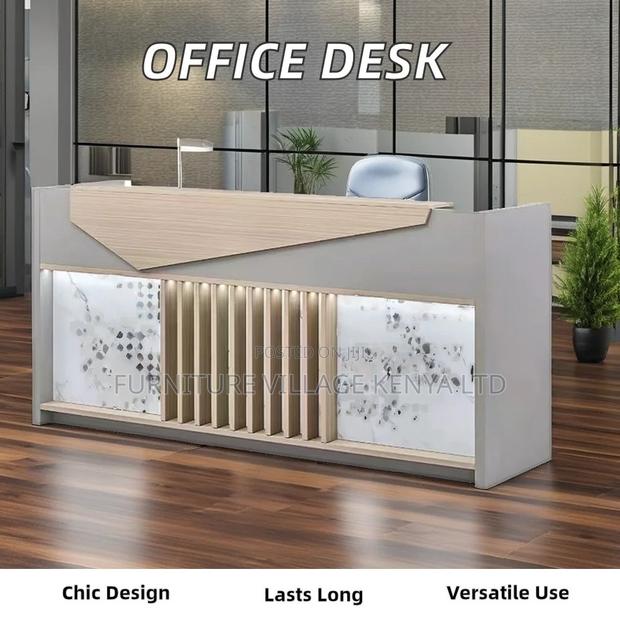 1.8m Modern Wooden Office Front Counter - thumbnail 5