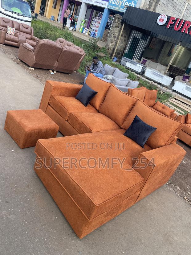 Five Seater Mini L Shape Sofas - thumbnail 3